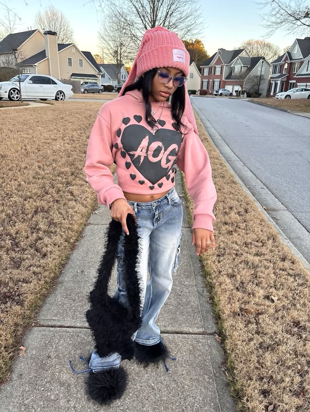 AOG -peach unlike the rest hoodie