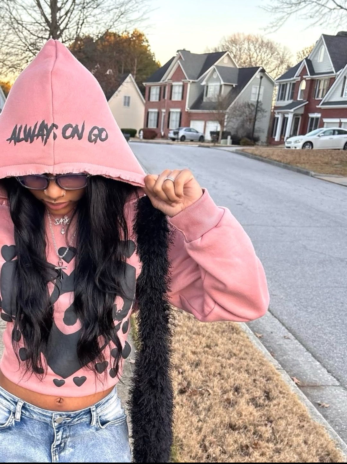 AOG -peach unlike the rest hoodie